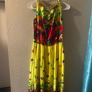 Vintage Hawaiian colorful dream come true princess dress.